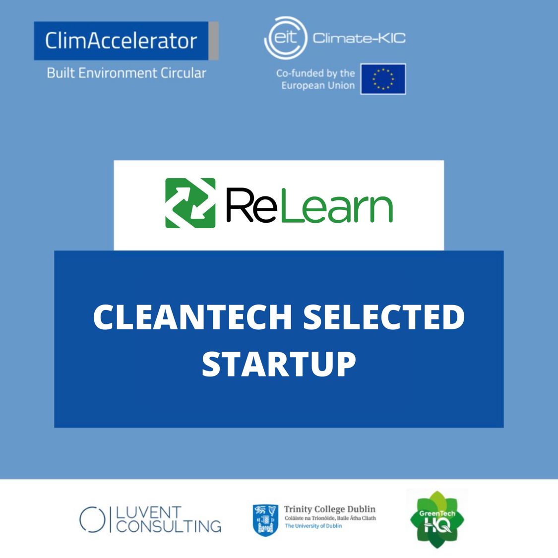 ReLearn selected for the Built Environment Circular ClimAccelerator programme